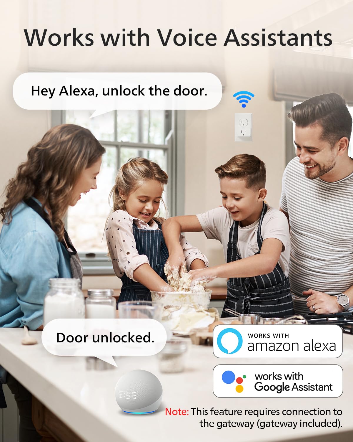 Philips Wi‑Fi gateway included, enabling home connectivity and remote control.