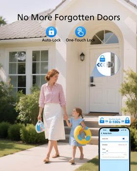 Philips WiFi keypad door lock hands-free voice assistant setup illustrates control