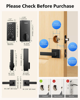 Philips WiFi lock keypad and auto lock feature in action.