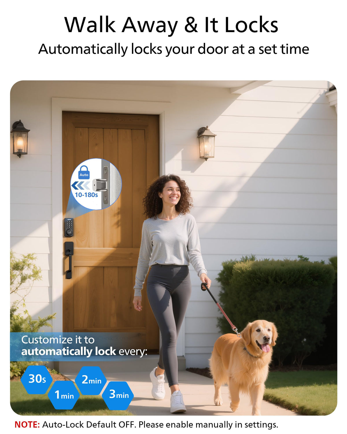Philips Auto-lock feature helps keep the door secure after a delay.