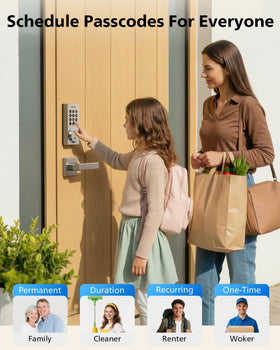 Auto-lock can be set from 10 to 180 seconds for added security.