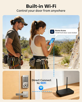 Philips lock with app control for convenient remote management.