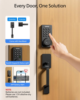 Philips easy installation fits most standard doors with U.S. support.