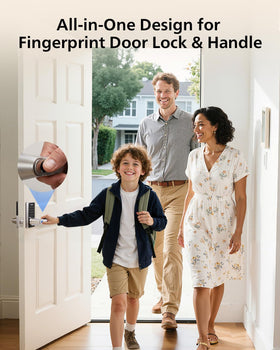 Philips lock with touchscreen keypad demonstrating PIN entry for convenient access.