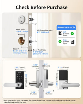 Warranty and US‑based support information for the Philips lock.