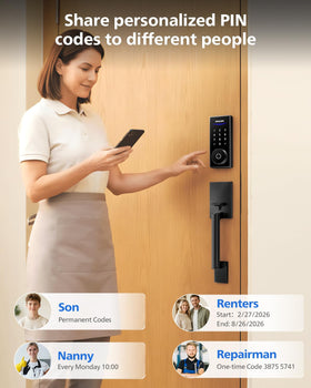 Philips WiFi Smart Lock app control screen illustrates remote access