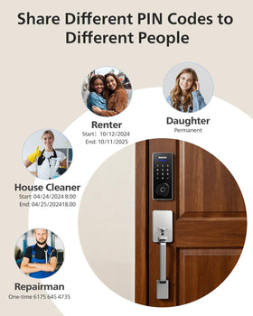 Auto-lock timer setting on Philips lock for added security.