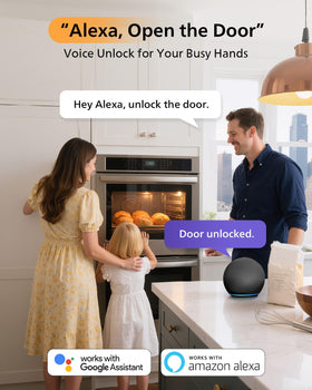 Philips WiFi Smart Lock backlit keypad supports easy entry in low light.