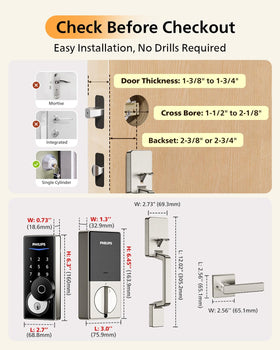 Philips WiFi Smart Lock installation video helps you set up quickly.