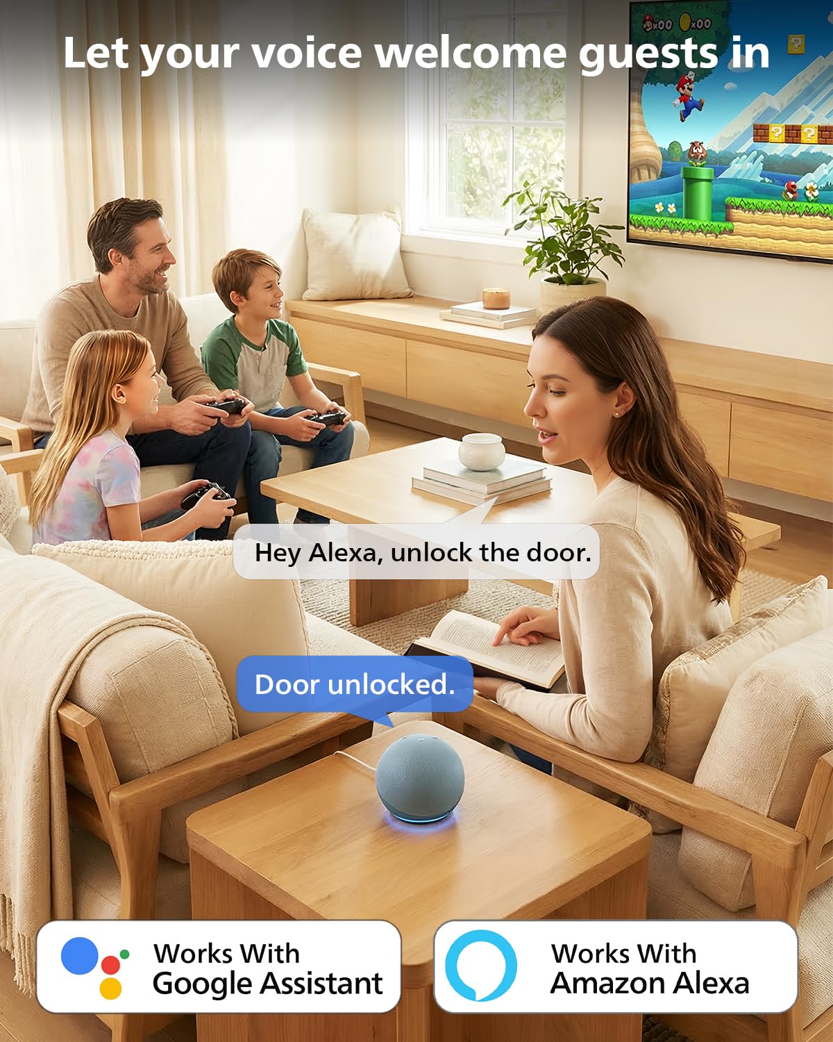 Philips WiFi Smart Lock fingerprint sensor closeup enables fast unlock