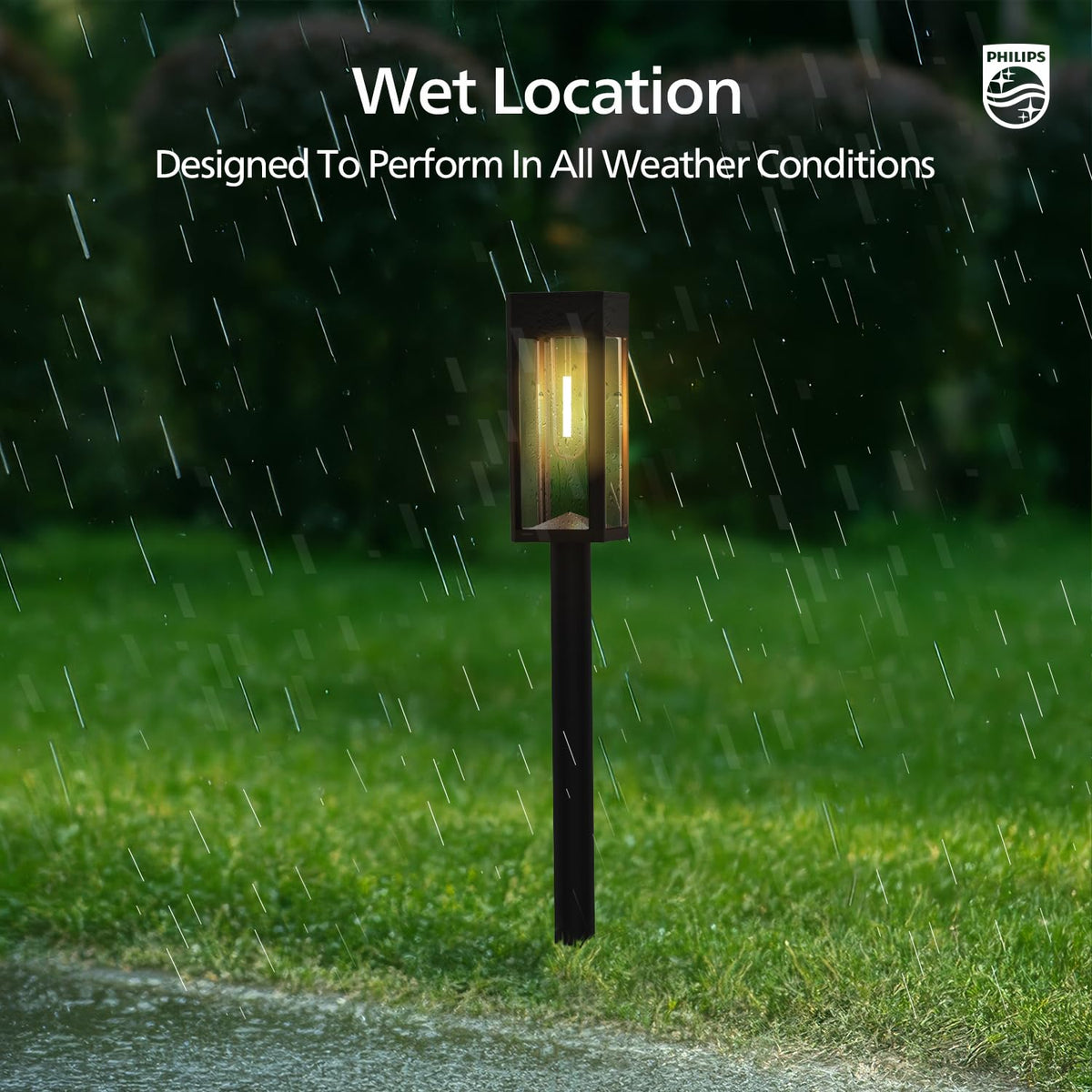 Philips solar lights enhance yards and flower beds with illumination.