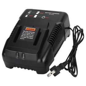 Philophca 18V charger front view with compact design for Ridgid batteries.