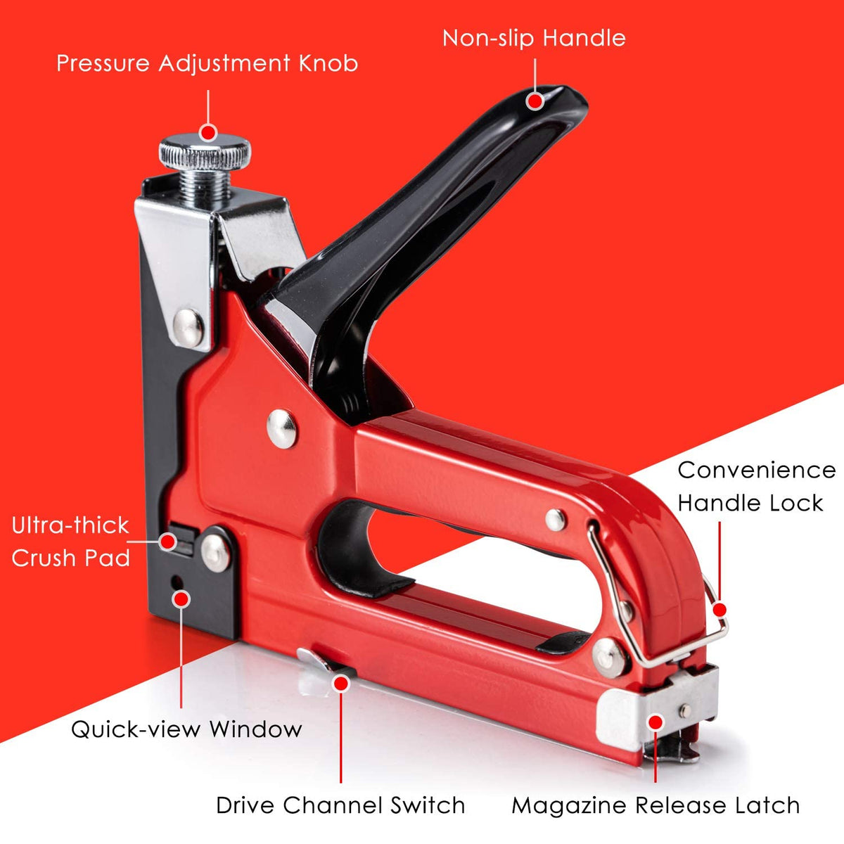 PHITRIC staple gun kit with 1200 staples ready for DIY projects