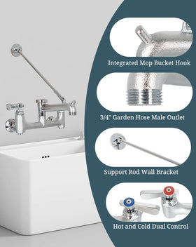Phivan brass wall-mount with bracket shown for stable installation.