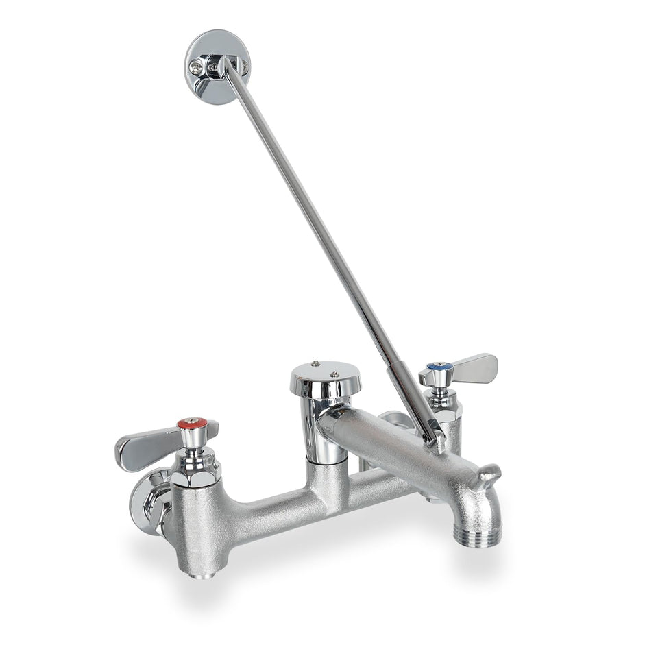 Phivan mop sink faucet front view shows durable brass construction for daily commercial use.