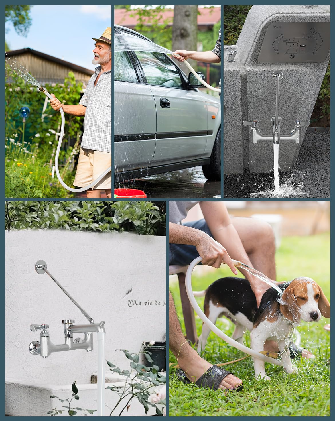 Phivan package includes cartridges, vacuum breaker, flange, and screws for quick setup.