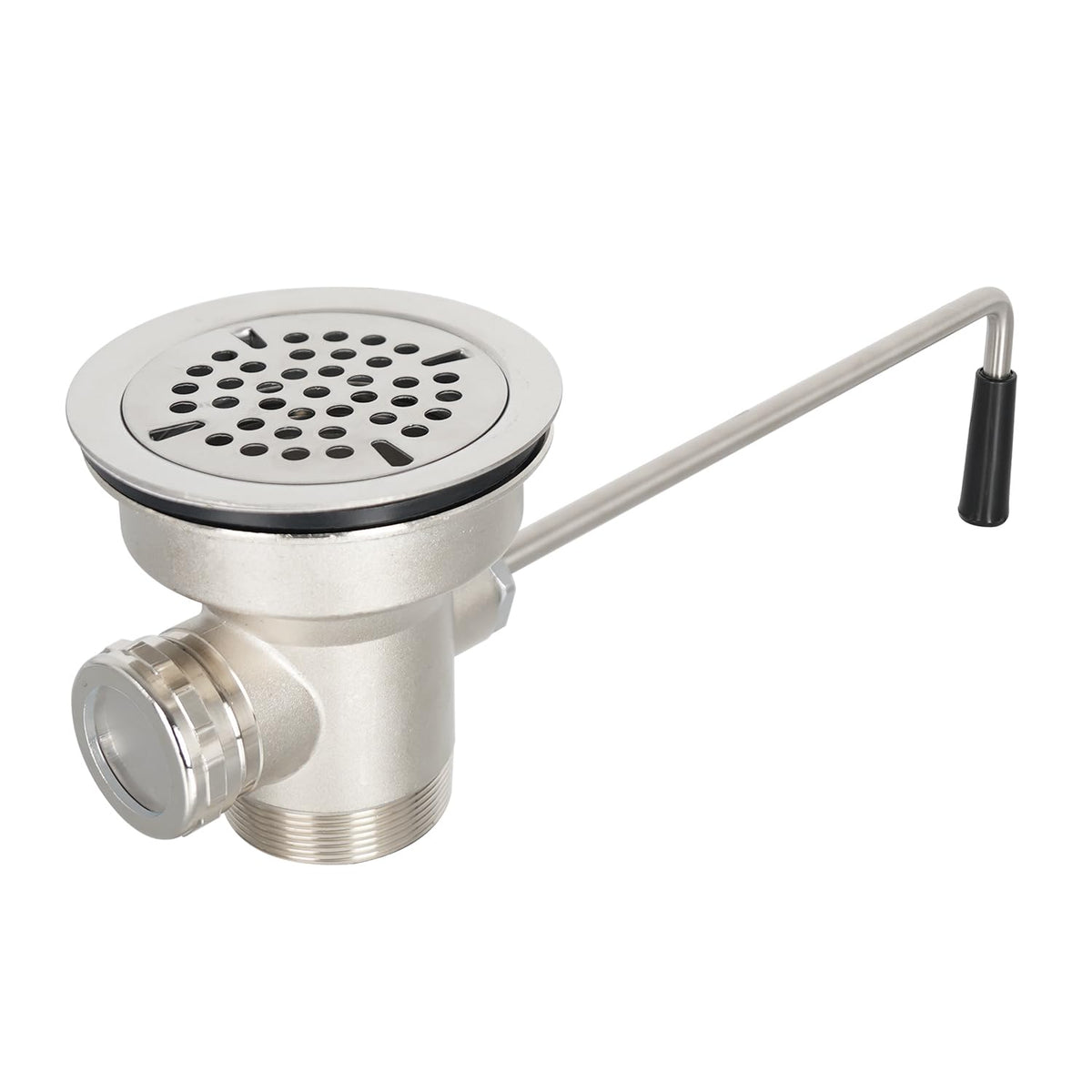 Phivan twist-handle sink drain for quick, safe drainage in busy kitchens.