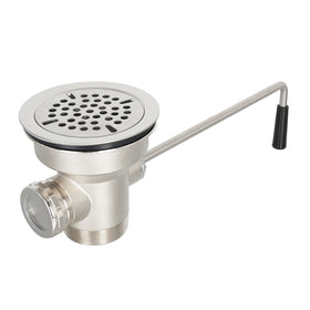 Phivan twist-handle sink drain for quick, safe drainage in busy kitchens.
