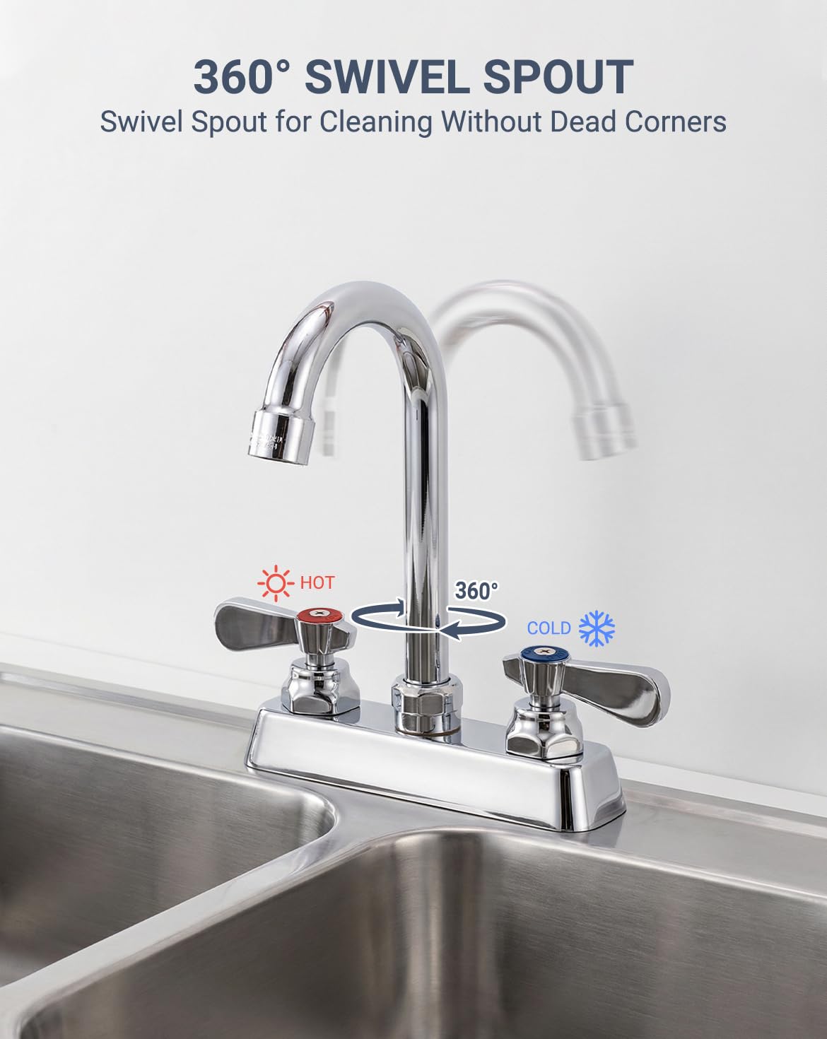 Phivan 360-degree swivel gooseneck for flexible reach