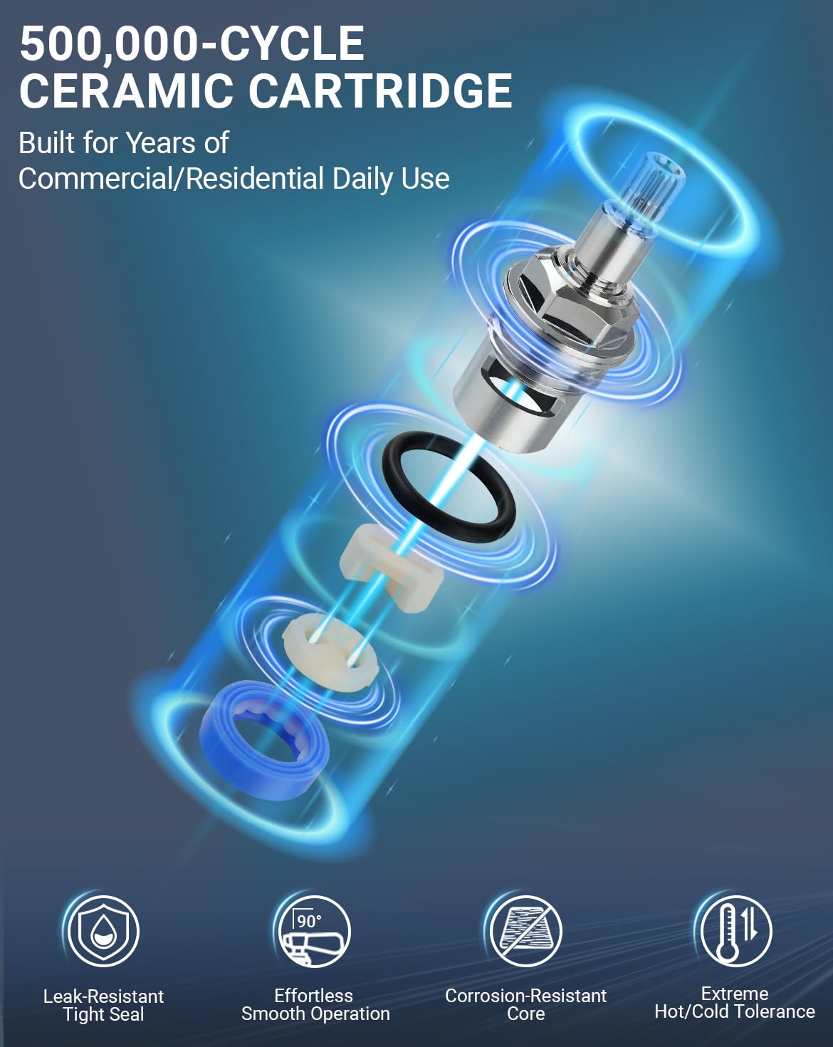 Phivan ceramic valve ensures leak-resistant performance and long-lasting reliability