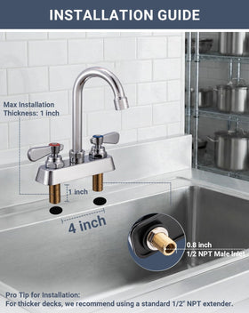 Phivan gooseneck swivels 360 degrees for full sink access