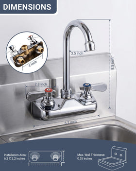 Phivan dual-lever handles provide precise temperature control in busy kitchens