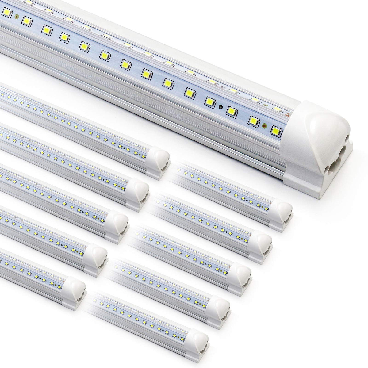 Phiwicsh 8ft LED shop light assembly for quick plug and play installation in garages