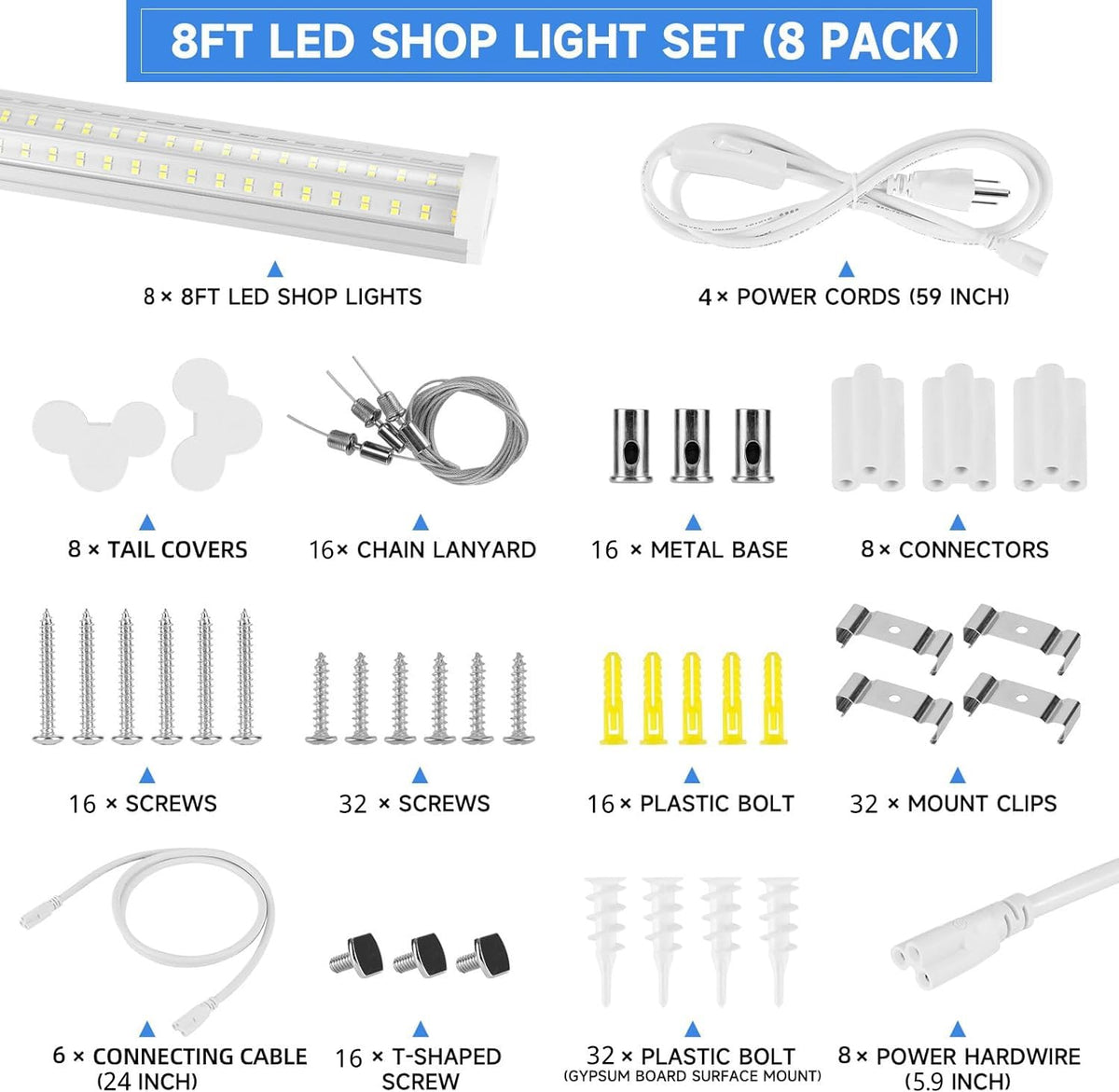 Phiwicsh LED light beam angle close-up with 300° coverage
