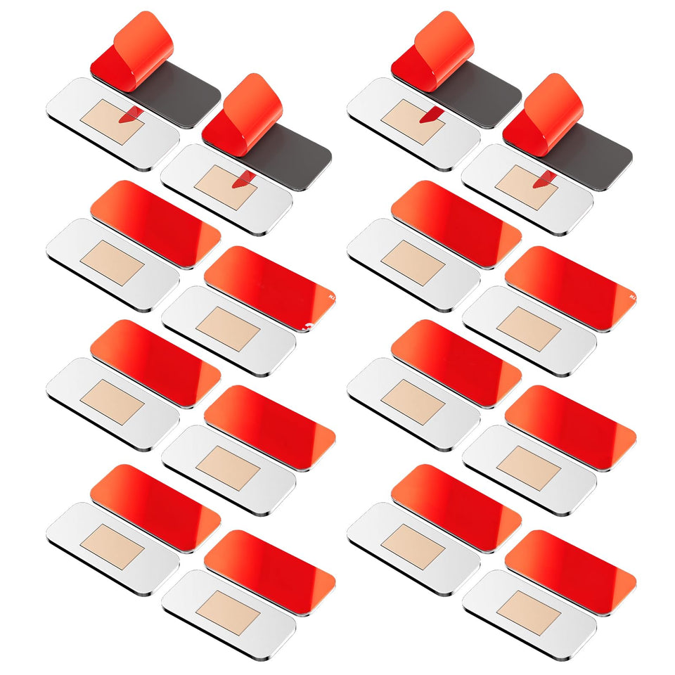 PHIXBEAR 16-pack magnetic cabinet door catch on a clean cabinet door for secure closure.