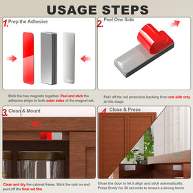 PHIXBEAR 10-pairs included for easy whole-home cabinet projects