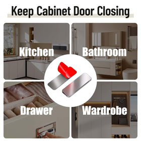 PHIXBEAR safety cabinet catch helps keep kids and pets out.
