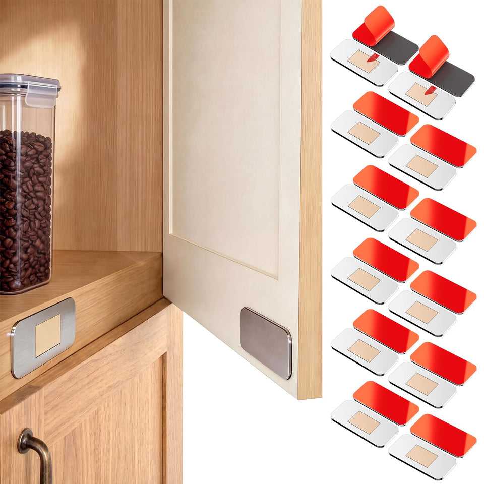 PHIXBEAR ultra-thin cabinet door magnet provides invisible closure for a sleek look