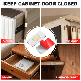 PHIXBEAR six-pack versatile for kitchens, bathrooms, closets, RVs and office spaces.