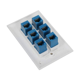 Phizli Cat6 wall plate standard-fit for multi-gang boxes