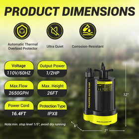 PHLEX PRO delivers 2650 GPH for ponds and pools.