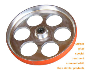Phoenix goods bright orange tire surface enables quick inspection and maintenance.