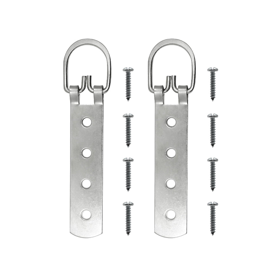 PHS D-ring hangers show 200 lb capacity for heavy wall art.