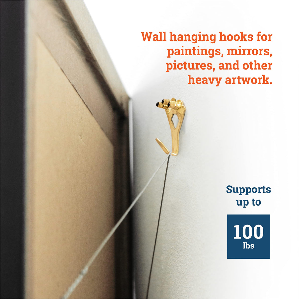 PHS frame-art hangers on drywall plaster for stable art