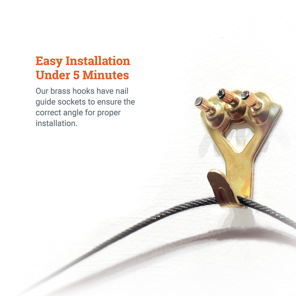 PHS easy installation with included nails for fast setup