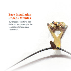 PHS easy installation with included nails for fast setup