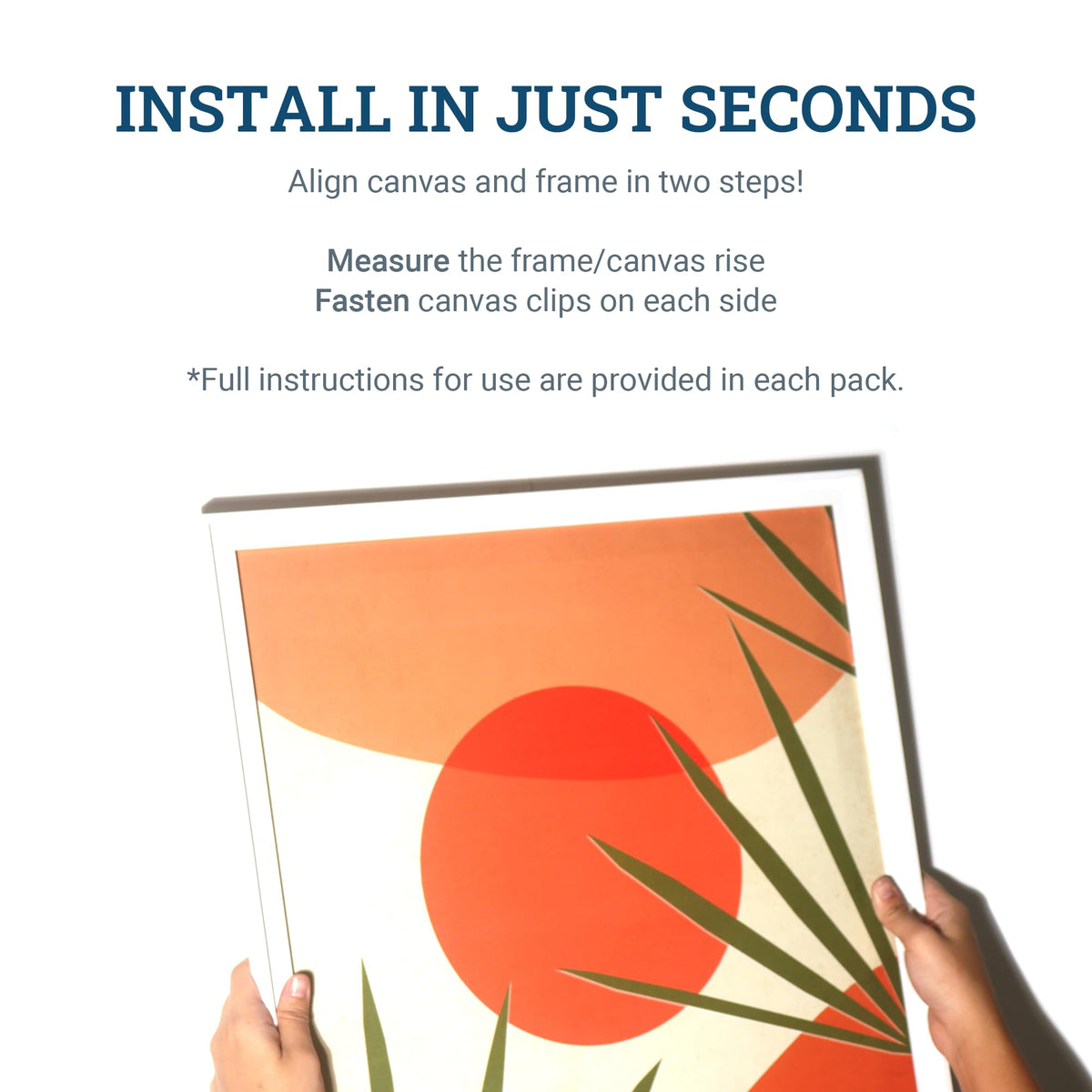 Picture Hang Solutions PHS clips create gallery-ready displays on wood frames.
