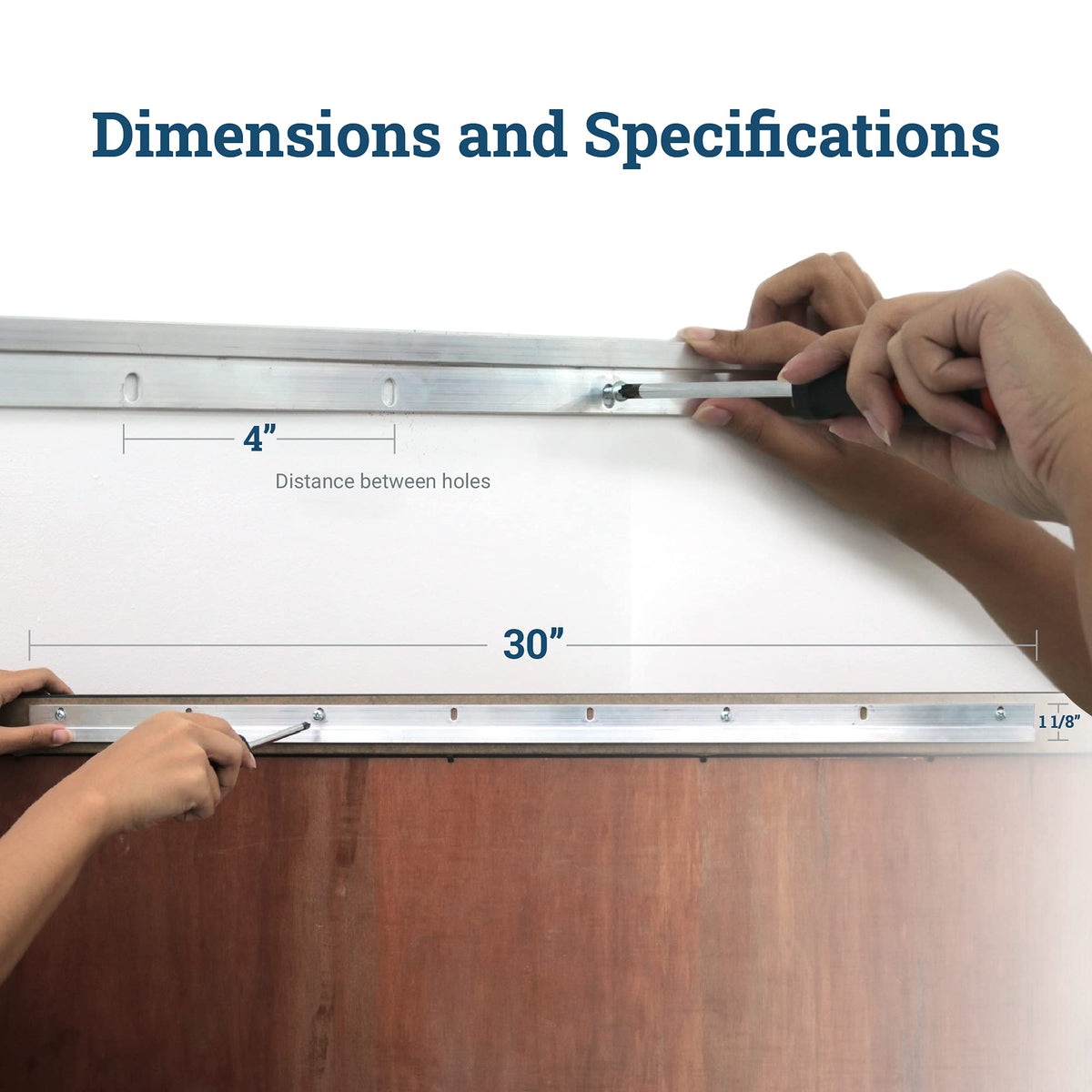 PHS included hardware pack with anchors and screws for quick, secure installs