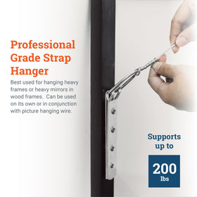 PHS steel strap measures 6.5 inches for strong support.