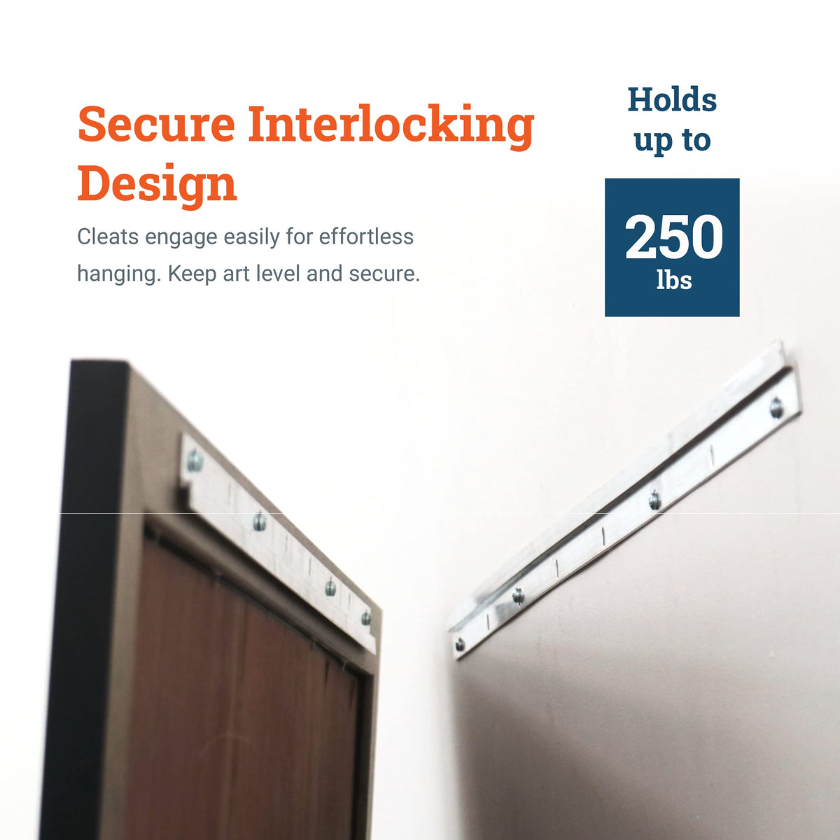 PHS wall cleat hangers enable easy, stable mounting on various surfaces
