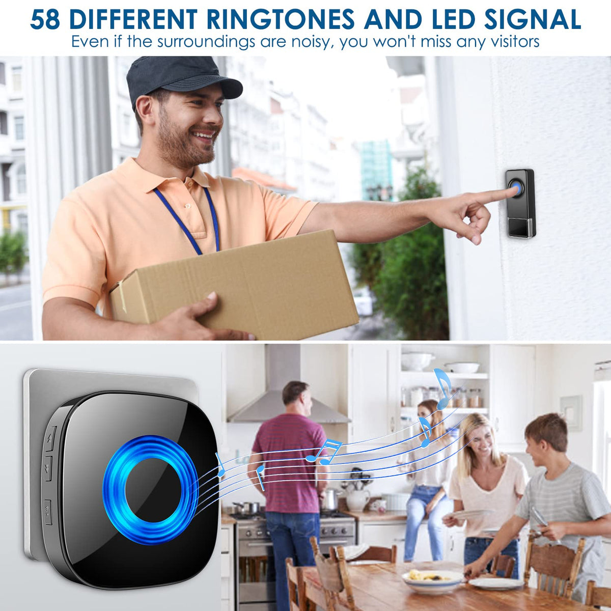 PHYSEN 58 ringtones offer variety for different spaces.