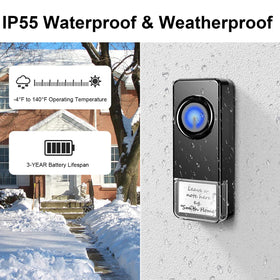 PHYSEN long-range 1300ft design ensures you hear visitors across large properties.