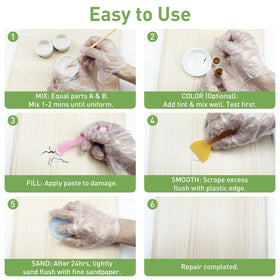 PIBEIBUK color pastes blend to match porcelain scratches.