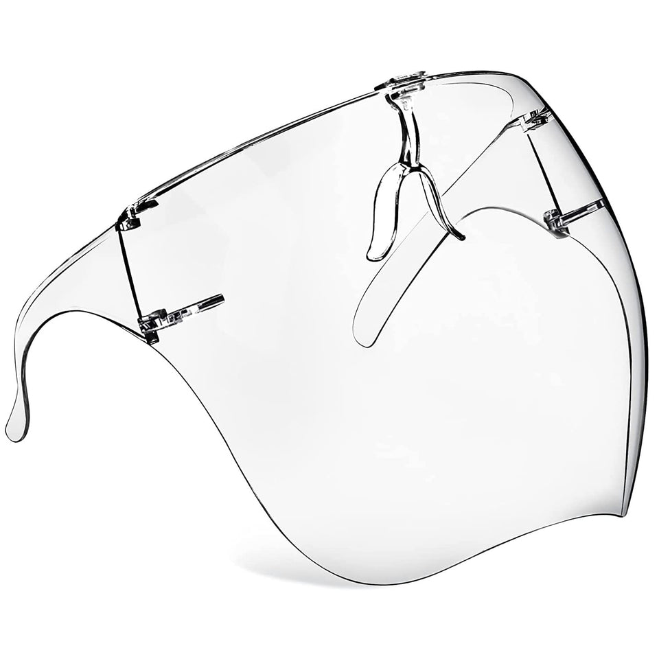 Piccircuit face shield with glasses 4-pack for comfortable protection during nail art.