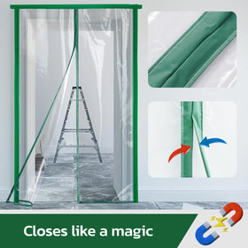 PICK FOR LIFE clear EVA plastic screen lets light through while sealing the area.