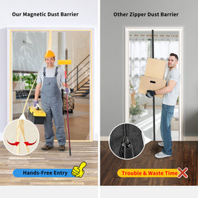 Pick for Life clear plastic barrier lets light in while containing dust